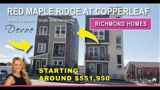 Aurora CO I Copperleaf I Richmond Homes I Devoe I 1,800 SF I 2-3 Bed I 2.5 Bath I Rooftop Patio