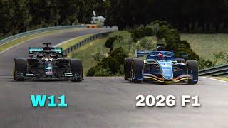 Can the 2026 F1 car BEAT the FASTEST F1 car EVER on the Nordschleife?!