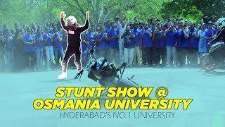 IMRAN RIDER's STUNT SHOW AT OSMANIA UNIVERSITY  | IMRAN RIDER