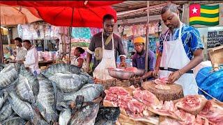 $60 monthly Organic food shopping in Togo west Africa. The cost of living in West Africa 2025