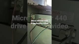 Siemens make micro master 440 drive testing video