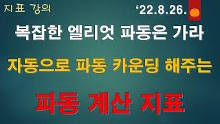 (코인 지표 강의) 어렵게 엘리엇파동 카운딩 하지말고 컴퓨터가 계산해주는 파동 지표를 활용해보자