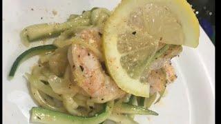 HOW TO MAKE ZUCCHINI PASTA WITH SHRIMP   