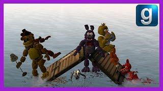 Gmod FNAF | Freddy And Friends stuck on a raft!