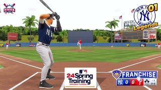 MLB The Show 24 N.Y. Yankees LEGENDS vs Phillies | Spring Training | Franchise #1 - Gameplay PS5 4K