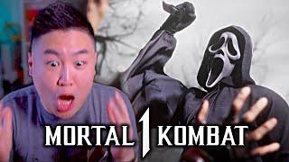 *GHOSTFACE GAMEPLAY!!* MORTAL KOMBAT 1 - Khaos Reigns - Official Launch Trailer!! [REACTION]