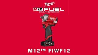 MILWAUKEE M12 FIWF12 study impact wrench