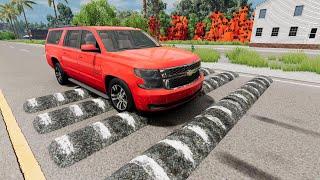 Cars vs Speed bumps Compilation #45 beamng drive