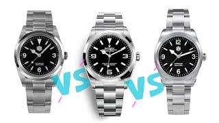 NEW SAN MARTIN RANGER 36!!! Side by Side Rolex Explorer 36 & San Martin Explorer 36