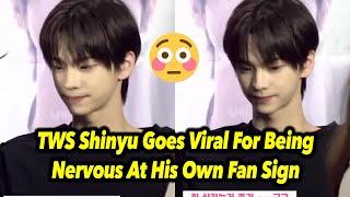 TWS Shinyu Goes Viral For Being Nervous At His Own Fan Sign - Kpop Udate