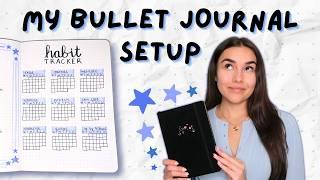 how I set up my bullet journal  ⭐ 2025 + January setup || easy & minimalist