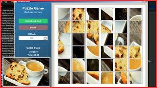 Java Game Project: Create an Image Puzzle Game in NetBeans - Upload, Slice, Shuffle Image Parts