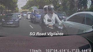 4jan2025  tpe malaysia motorcyclist #JWK4353  hit audi on lane 2 while lane splitting and crashed