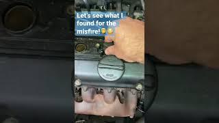 Engine runs very rough with misfire in cylinder 4, see what I found! ‍️