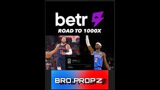 $100K Winner Ride to the Next 1000X on Betr Picks