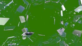 Green Screen Broken Glass Animation | Free Download |HD video