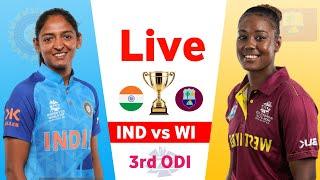 Live: India W vs West Indies W 3rd ODI Match Score 2024 | IND W vs WI W  Live Score & Commentray