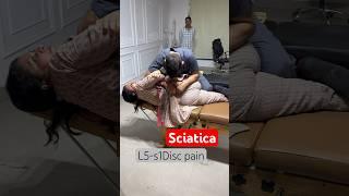 Sciatica pain relief by chiropractor dr Pankaj Choudhary #shortsfeed #trending