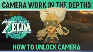 Zelda: Tears of the Kingdom - How to Unlock the Camera and take Pictures - Camera Work in the Depths