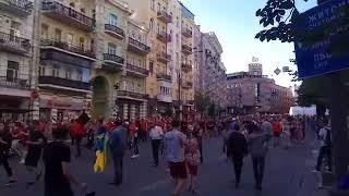 LFC supporters in Kyiv 26 05 2018. UCLF 2018