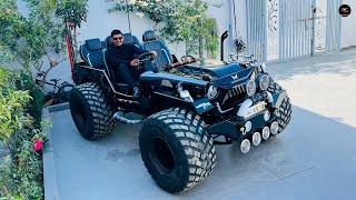 Big Monster Tyres Modified Jeep Going To (KARNATAKA) @8199061161