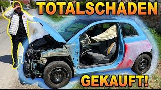 Neues Alltagsauto (kein Scherz) mit Probefahrt! Fiat 500 Totalschaden Reparatur | Teil 1