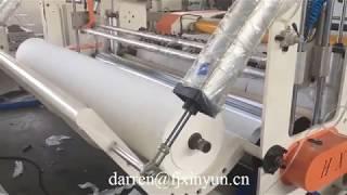 High speed jumbo roll tissue paper slitter rewinder