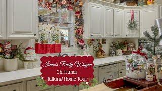 Christmas Talking Full Home Tour ~ Vintage Antique Country Cottage House Decor Holiday Decorating