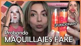 PROBANDO MAQUILLAJE FAKE - ¿Funciona? | Cande Copello