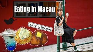 MACAU: Found the cutest bakery for Scones, tried another Portuguese Restaurant! Come eat with me! 