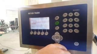 Mettler Toledo IND560x setup crandall filling