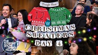 12 Days of Christmas Sweaters 2024: Day 4 | The Tonight Show Starring Jimmy Fallon