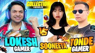 Lokesh Gamer Vs Tonde Gamer & Sooneeta Best Collection Battle Free Fire Max