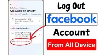 How to Log Out Facebook Account from All Device in 2024