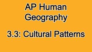 3.3: Centripetal vs. Centrifugal Forces, Sense of Place, and Cultural Patterns! AP Human Geography