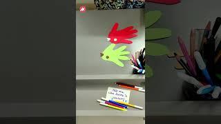 Unleash Your Kid's Creativity with this Amazing Hand Cutout Craft! #shortsvideo #craft