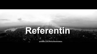 How to pronounce Referentin in German