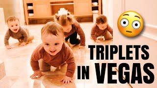 Our Triplet Babies Destroyed a 5-Star Hotel Room in Vegas | Traveling with 4 Kids