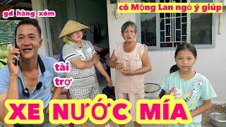 Việt Kiều Mỹ ngỏ ý giúp GĐ chị áo vàng hàng xóm Trọng Sún Xe nước mía để làm ăn