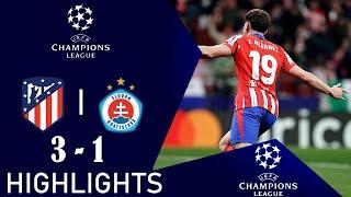 Atletico Madrid vs Slovan Bratislava 3-1 Highlights Goals | UEFA Champions League 2024/25