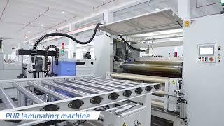 PURETE factory woodworking veneer finishing machine PUR laminating machine Demo #woodworking