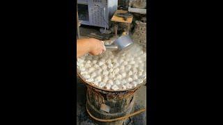 Traditional Breakfast - Fried buns at Zhengzhou Simian Community