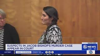 Suspects in Jacob Bishop's murder case appear in court