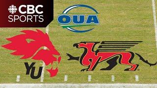 OUA Men's Football: Guelph Gryphons (Homecoming) vs York Lions | CBC Sports