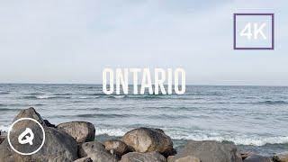 Fall Asleep with Relaxing Wave Sounds - Lake Ontario - 4K Nature Video - Relax, Focus, Study, Sleep.