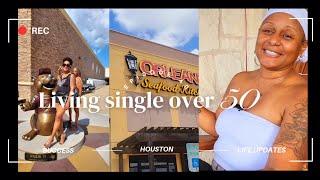 Living single over 50 | Road Trip to Houston | Orlean Seafood Kitchen  | July Updates.