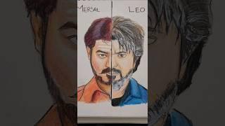 Drawing Mersal vijay vs Leo vijay ll Mersal ll Leo ll thalapathy #thalapathyvijay #Leo #mersal