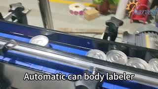 #Labeling machine for can body pressure #sensitive labeler for can body