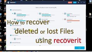 How to recover deleted pdf files or lost data using recoverit