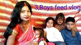 Three boys feed vlog।@anju vlogs #youtube #blogs